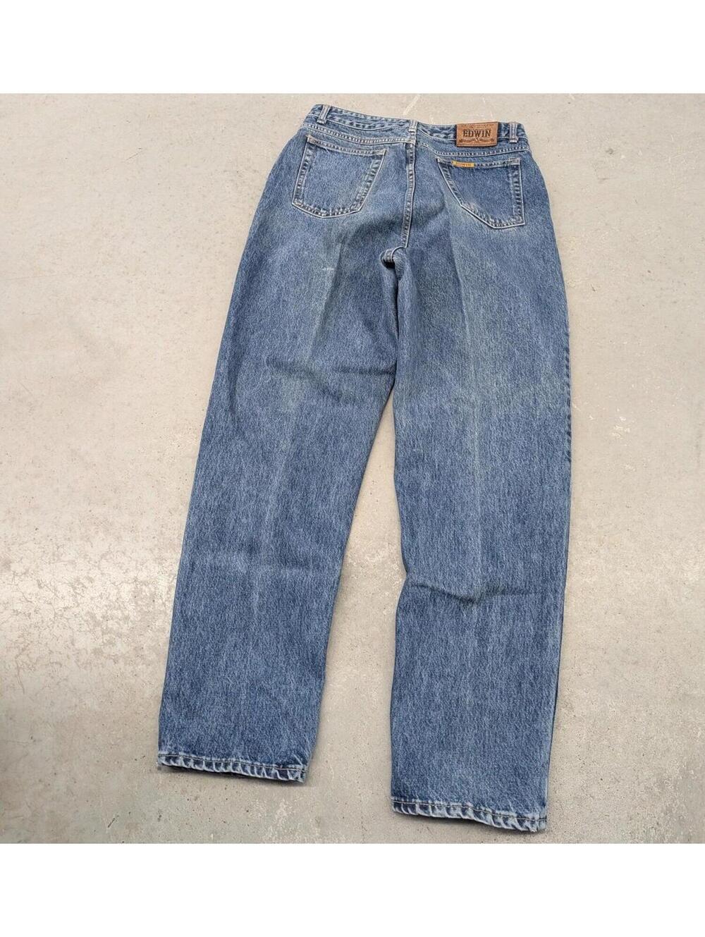 Vintage Edwin Tokyo Jeans Standard Blue Denim Jeans LA Slim